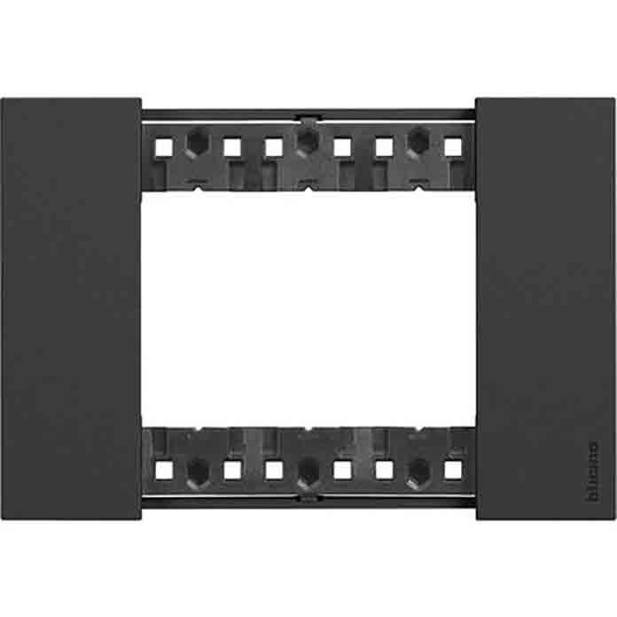 Slika BTicino Living Now okvir (maska/pločica) 3M crna KA4803KG